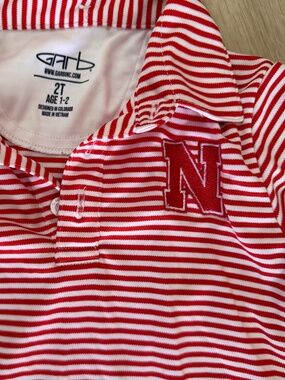 Garb little boy polo 2T Nebraska